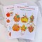 24 sets of fall pumpkin ornaments and DIY fall craft kits Foam Pumpkin Apple Acorn. Autumn Leaf Stickers for Kids Party Favors. Thanksgiving Halloween Classroom Home Activity Tree Door Decoration